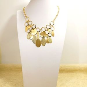 New York & Company Gold tone statement Necklace.